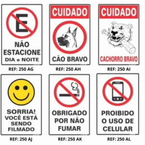 PLACAS POLIESTILENO INFORMATIVA 20X30CM