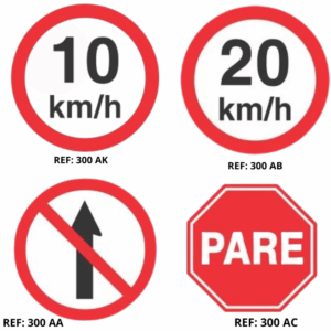 PLACAS POLIESTILENO INFORMATIVA 45X45CM