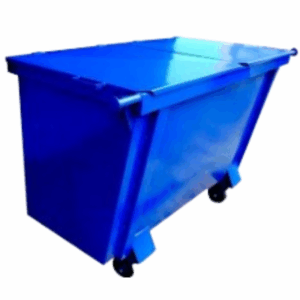 CONTENTOR 4 RODAS 1200L METÁLICO