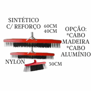 VASSOURA DE PELO SINTÉTICO C/REFORÇO